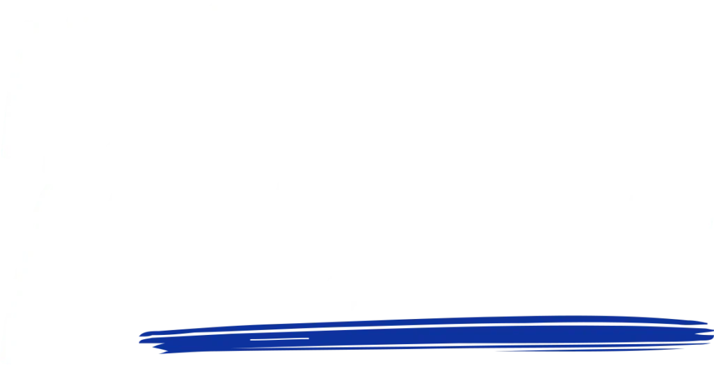 Handwritten “Half Marathon” graphic with blue underline.