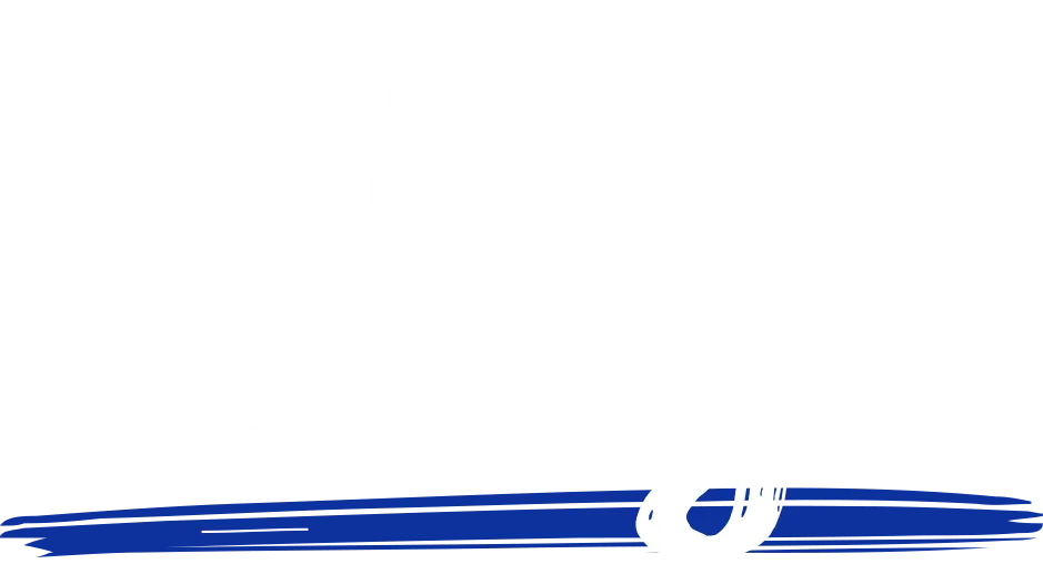 Blog written with blue underline.
