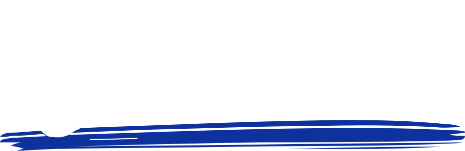 Handwritten “Contact” graphic with blue underline.